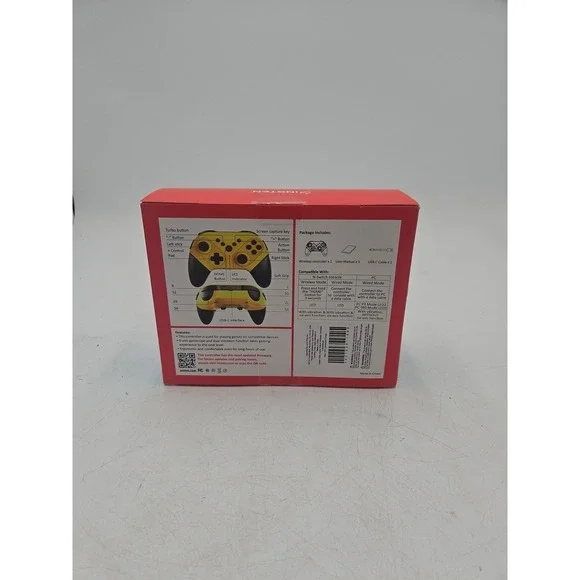 Insten Wireless Pro Controller for Nintendo Switch/OLED/Switch Lite Yellow - Picture 6 of 7